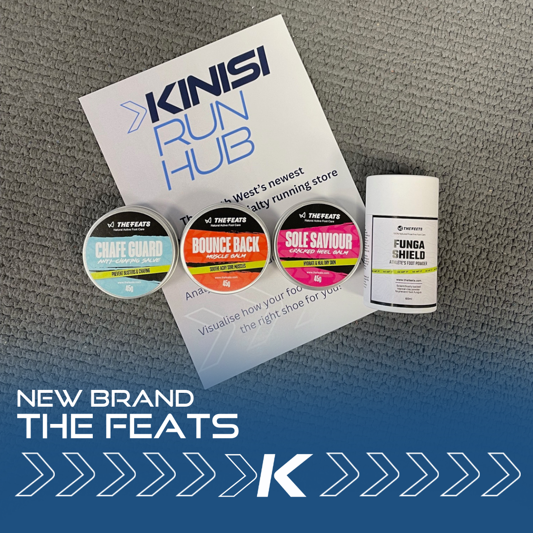 The Feats footcare products are now available at Kinisi Run Hub