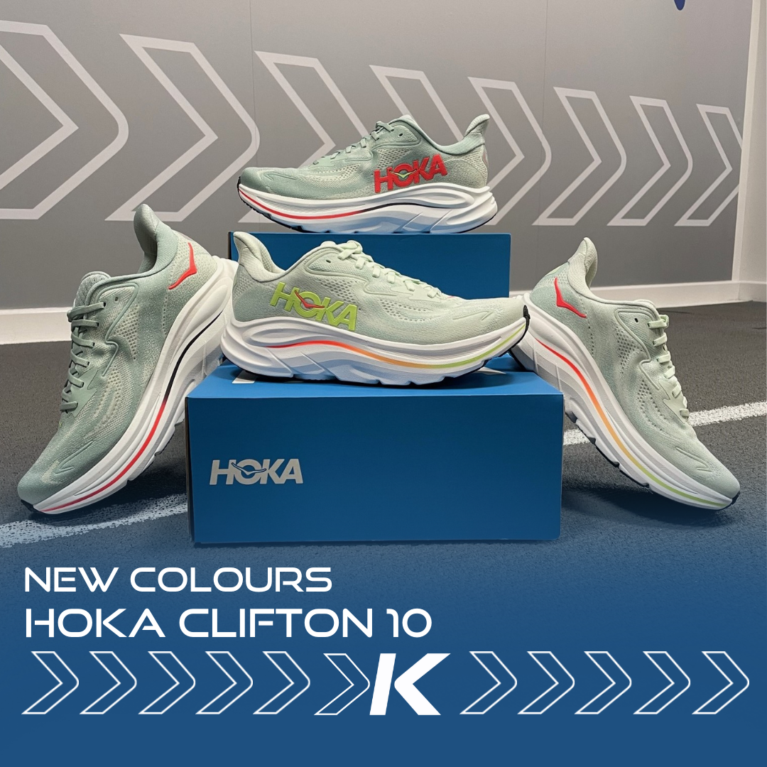 Shop the new Hoka Clifton 10 colours at Kinisi Run Hub
