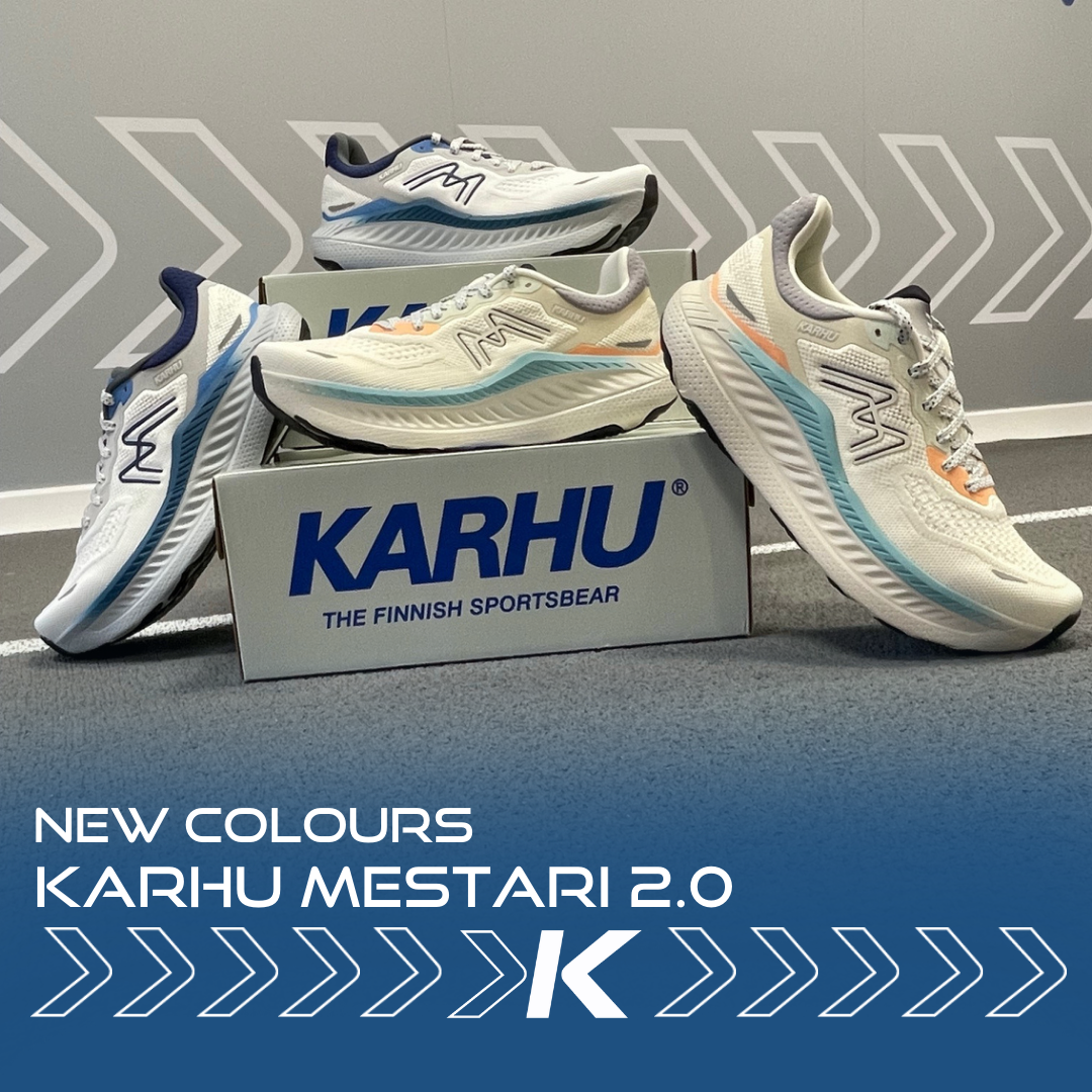 New colourways of the Karhu Mestari 2.0 are now available at Kinisi Run Hub in Bristol