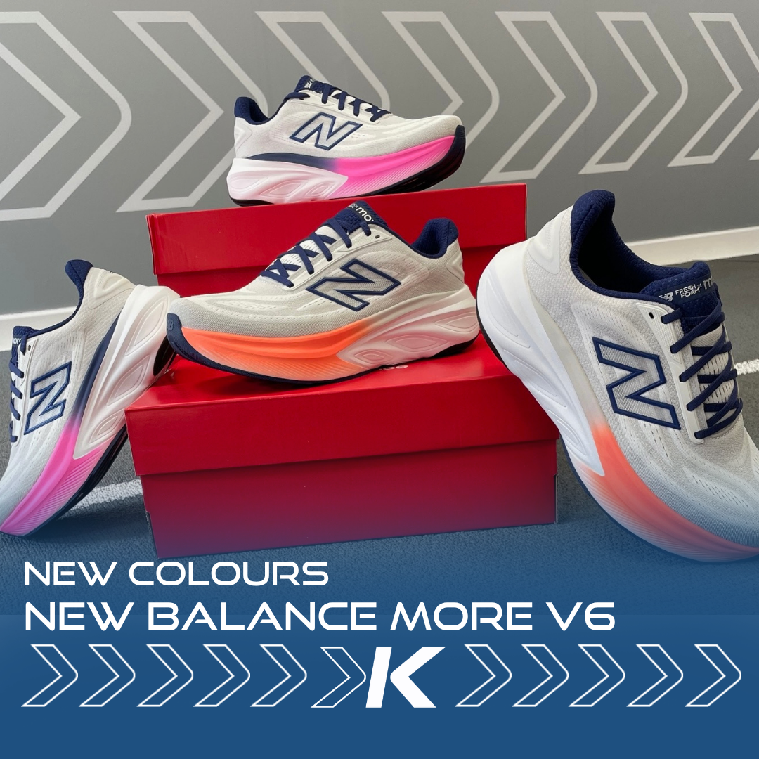 New colours of the New Balance Fresh Foam More v6 now available at Kinisi Run Hub
