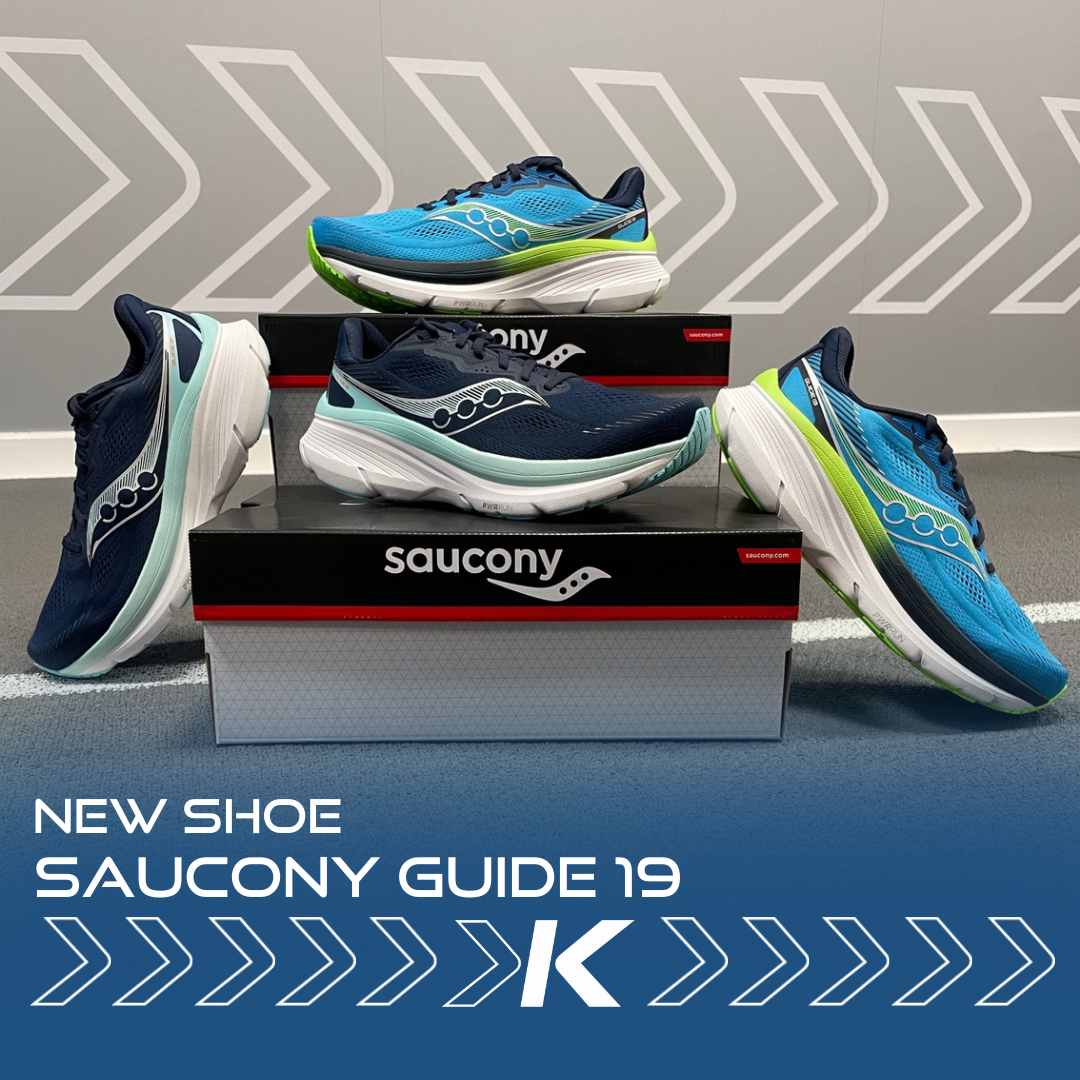 The new Saucony Guide 19 is now available at Kinisi Run Hub in Bristol
