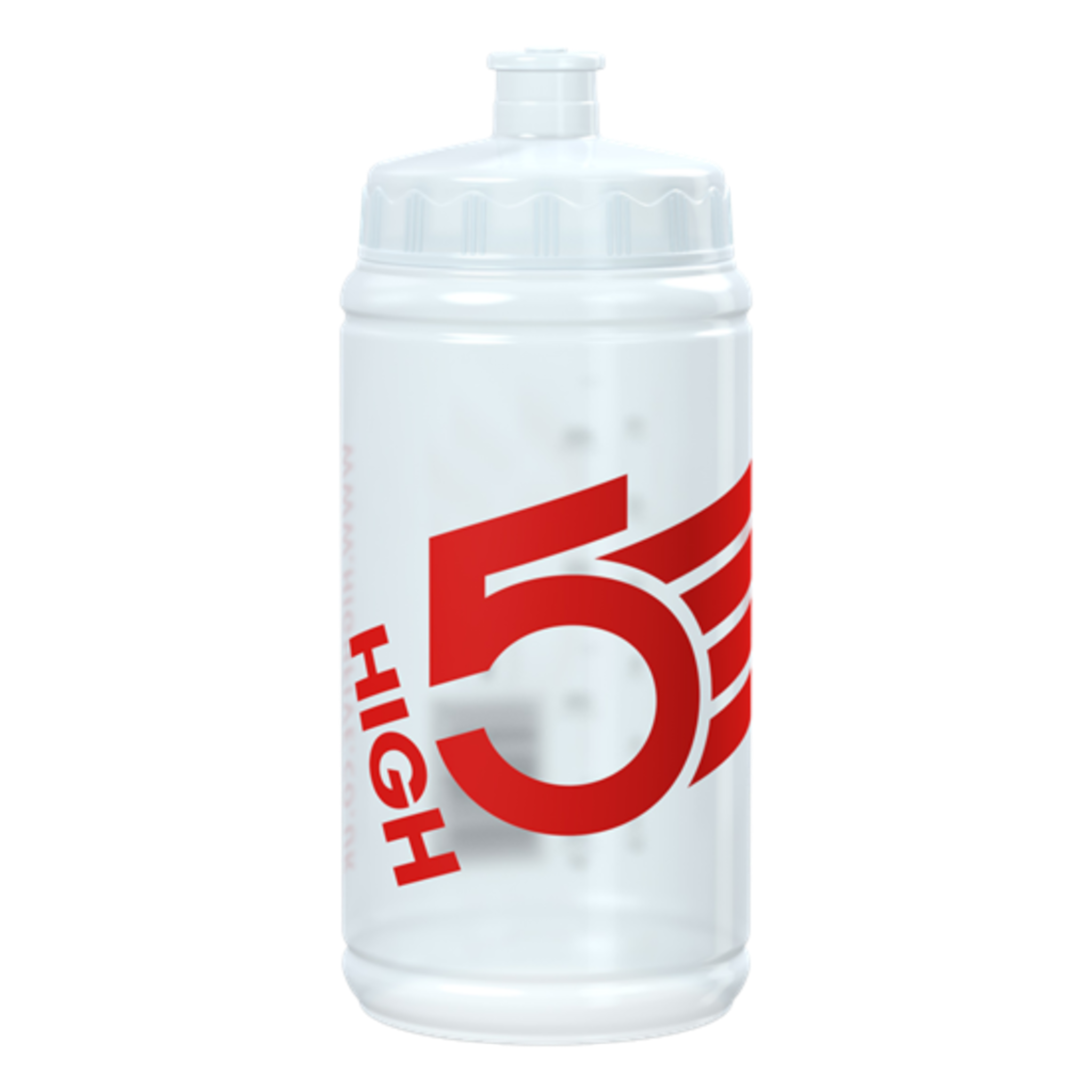 High5 500ml Drinks Bottle - Clear/Red
