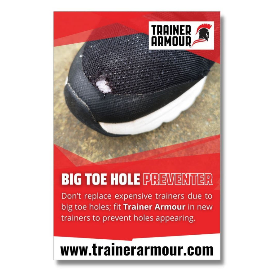 Trainer Armour Big Toe Hole Preventer - White