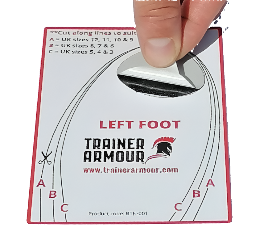 Trainer Armour Big Toe Hole Preventer - Black