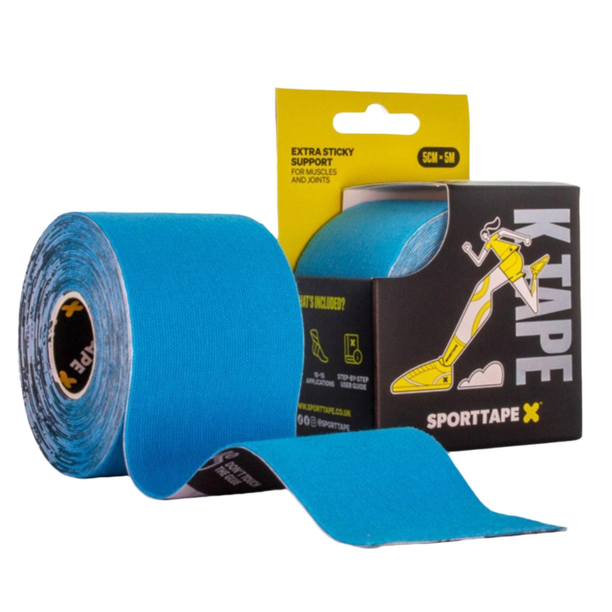 SportTape Kinesiology Tape (5m Roll) - Blue