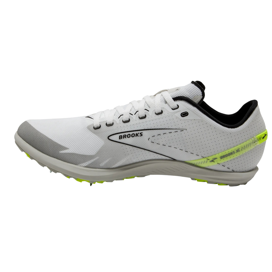 Brooks Unisex Draft XC - White/Black/Nightlife - Spikes