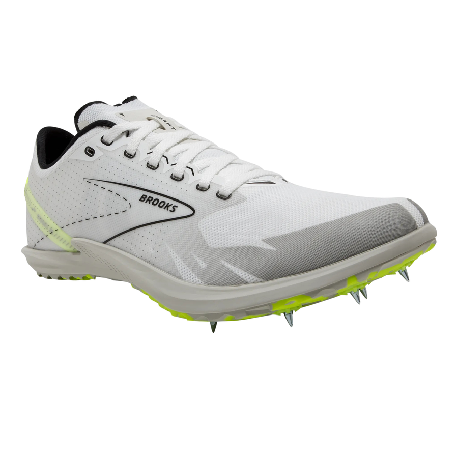 Brooks Unisex Draft XC - White/Black/Nightlife - Spikes