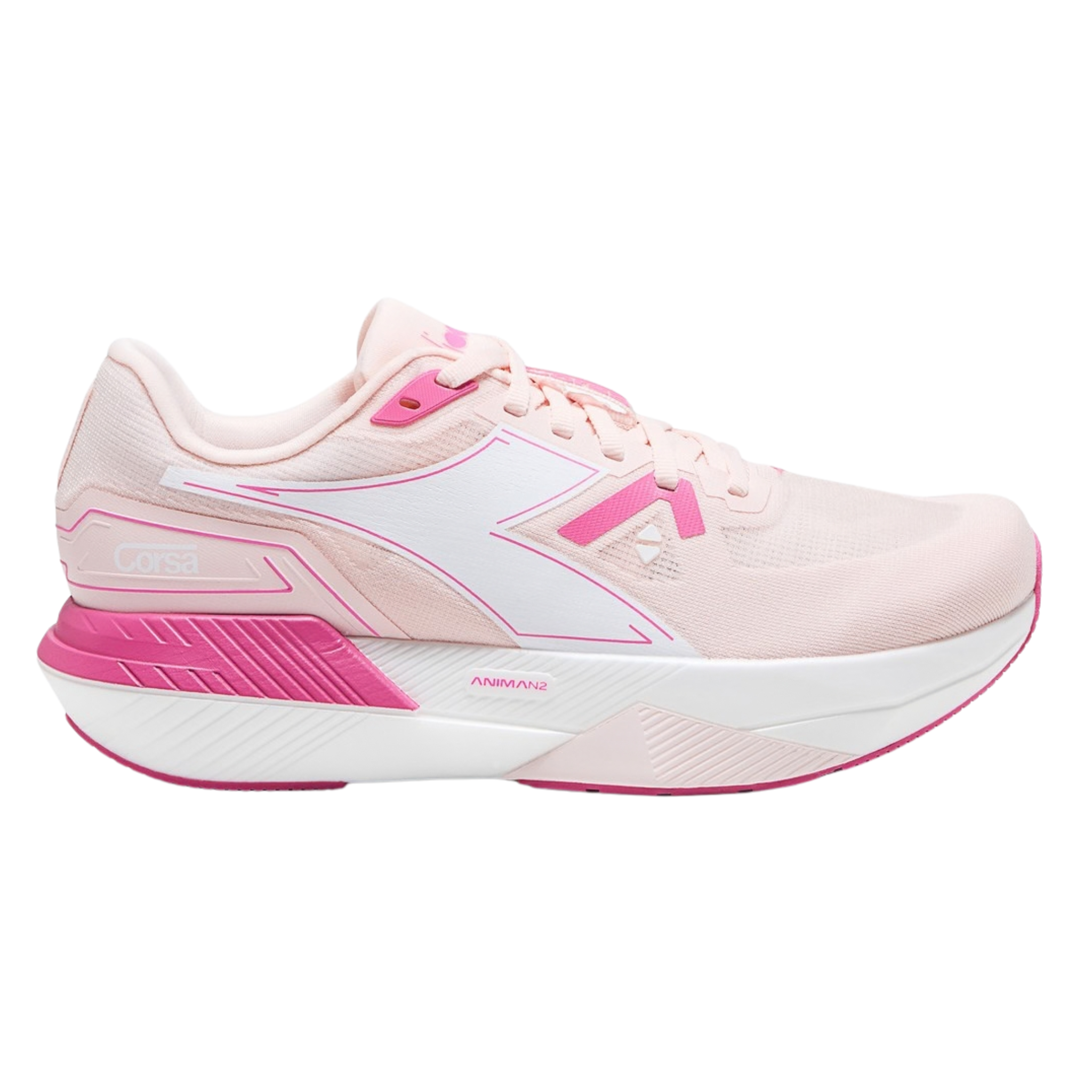 Diadora Womens Corsa - Pearl/Carmine Rose - Neutral
