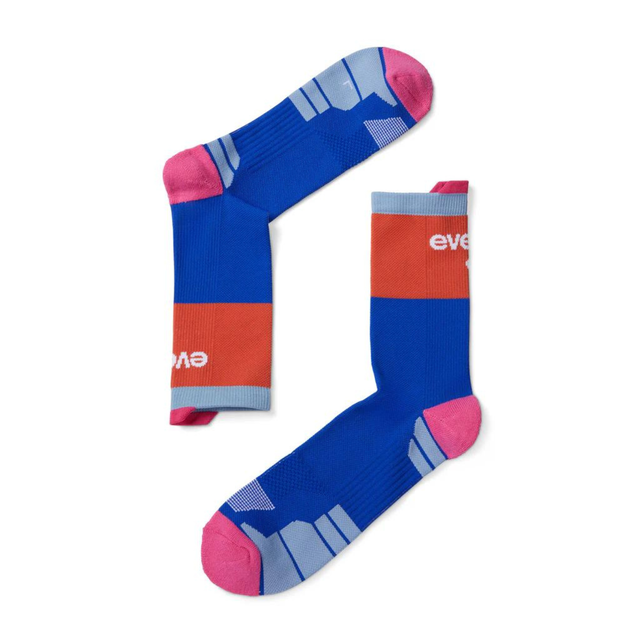 Everyday Running Co Running Socks - Blues/Burnt Orange