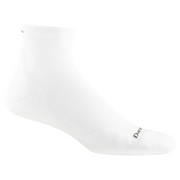 Darn Tough Womens Run 1/4 Sock - White