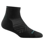 Darn Tough Womens Run 1/4 Sock - Black