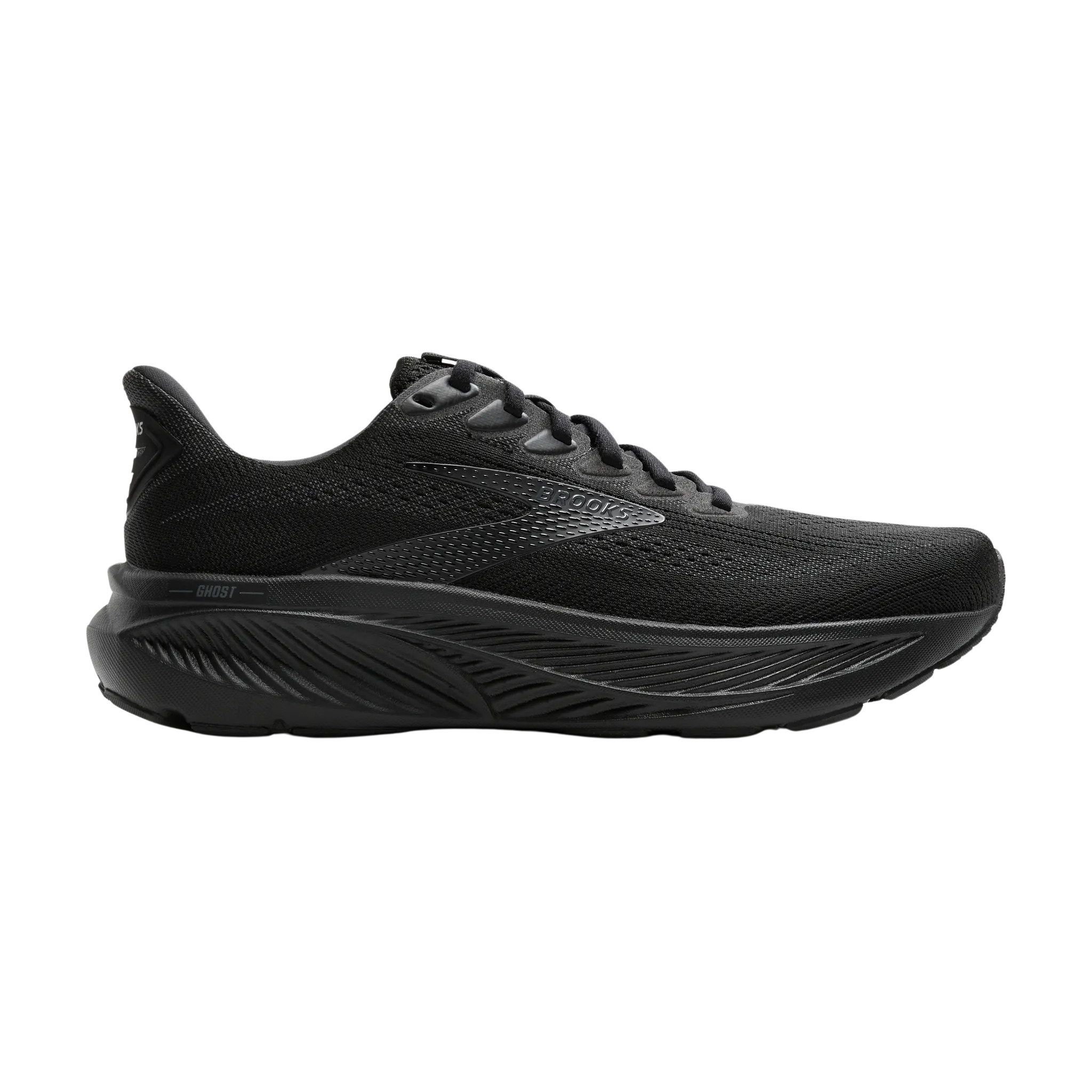 Brooks Mens Ghost 17 - Black/Black/Ebony - Neutral