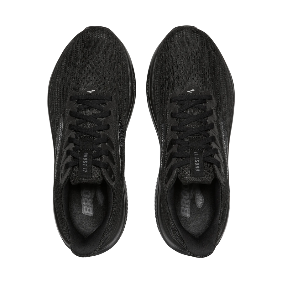 Brooks Mens Ghost 17 - Black/Black/Ebony - Neutral