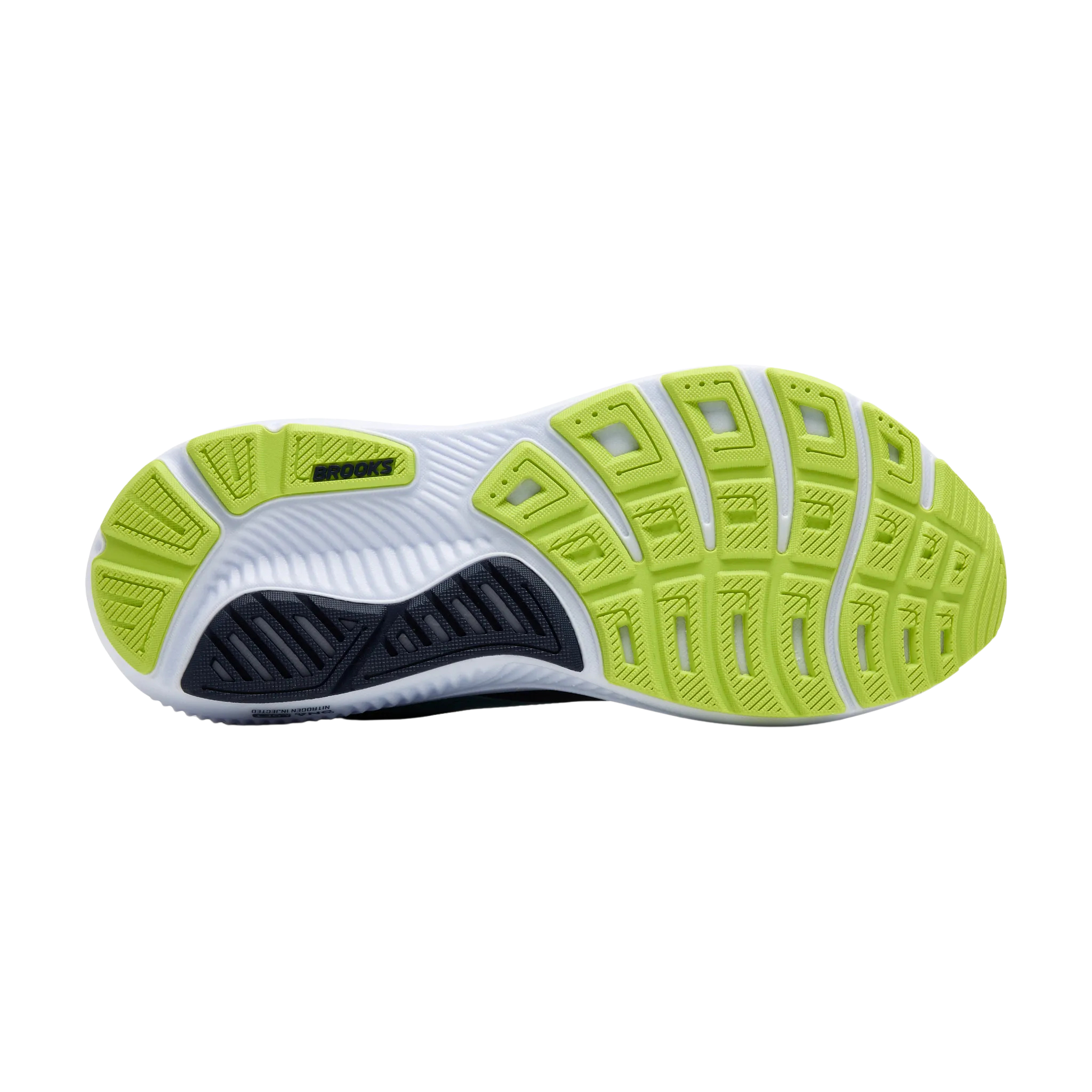 Brooks Mens Ghost 17 - Peacoat/Lime/Blue - Neutral