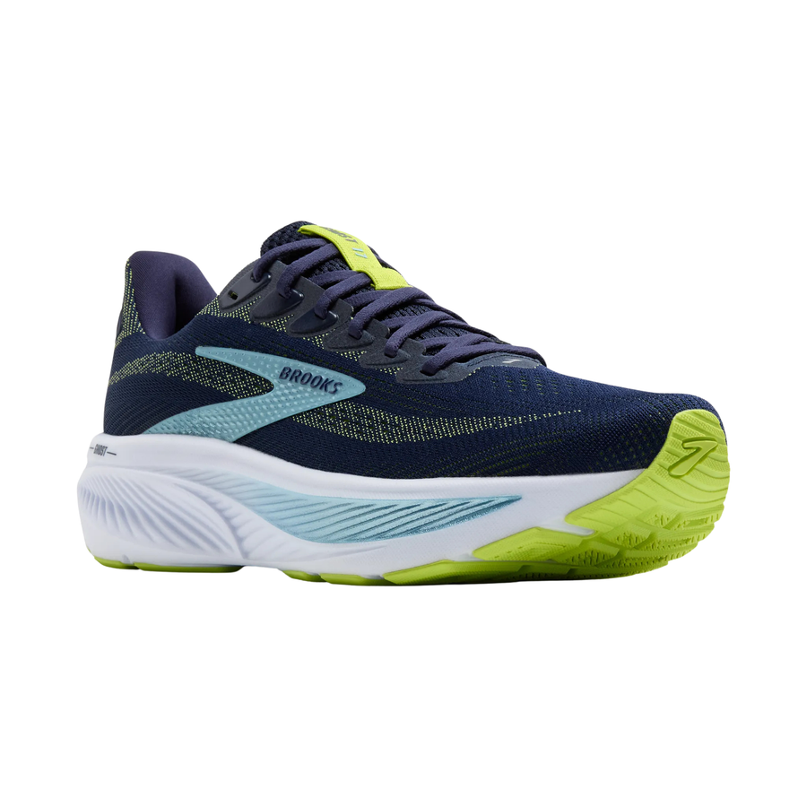 Brooks Mens Ghost 17 - Peacoat/Lime/Blue - Neutral