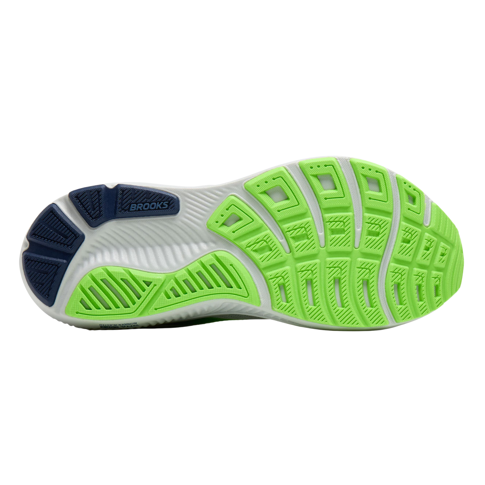 Brooks Mens Ghost 17 - Oyster/Beacon Blue/Gecko - Neutral