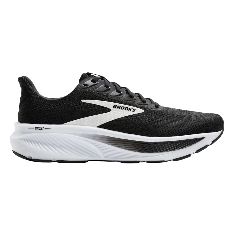 Brooks Mens Ghost 17 - Black/Grey/White - Neutral