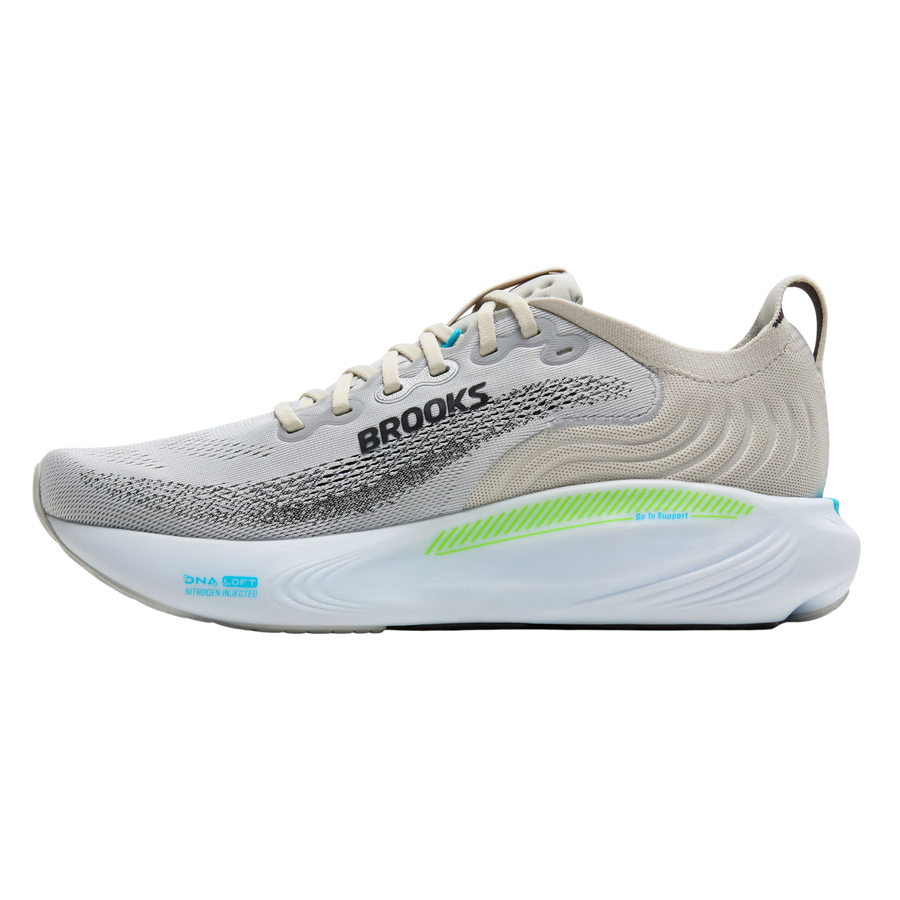 Brooks Mens Adrenaline GTS 25 - Oyster/Green Gecko/Blue - Stability