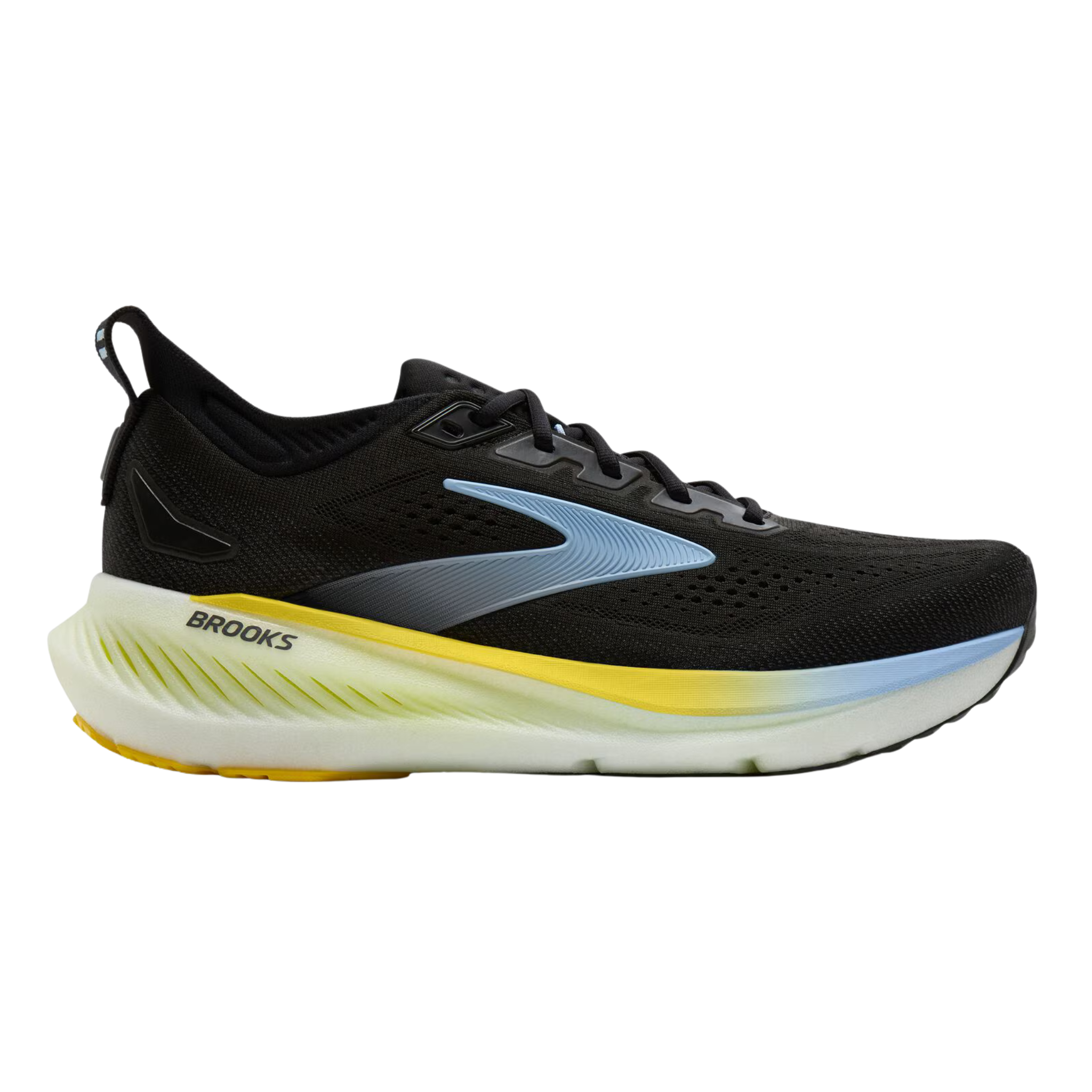 Brooks Mens Glycerin 23 - Black/Cyber Yellow/Nightlife - Neutral