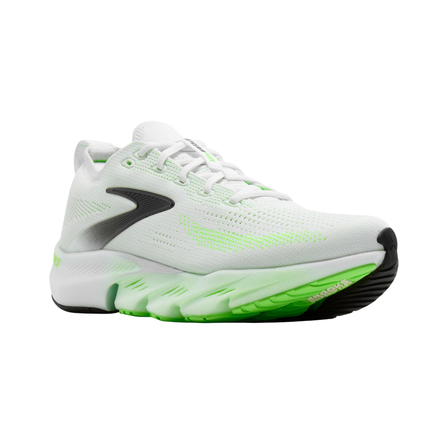 Brooks Mens Glycerin Flex - White/Green Gecko/Phantom - Neutral