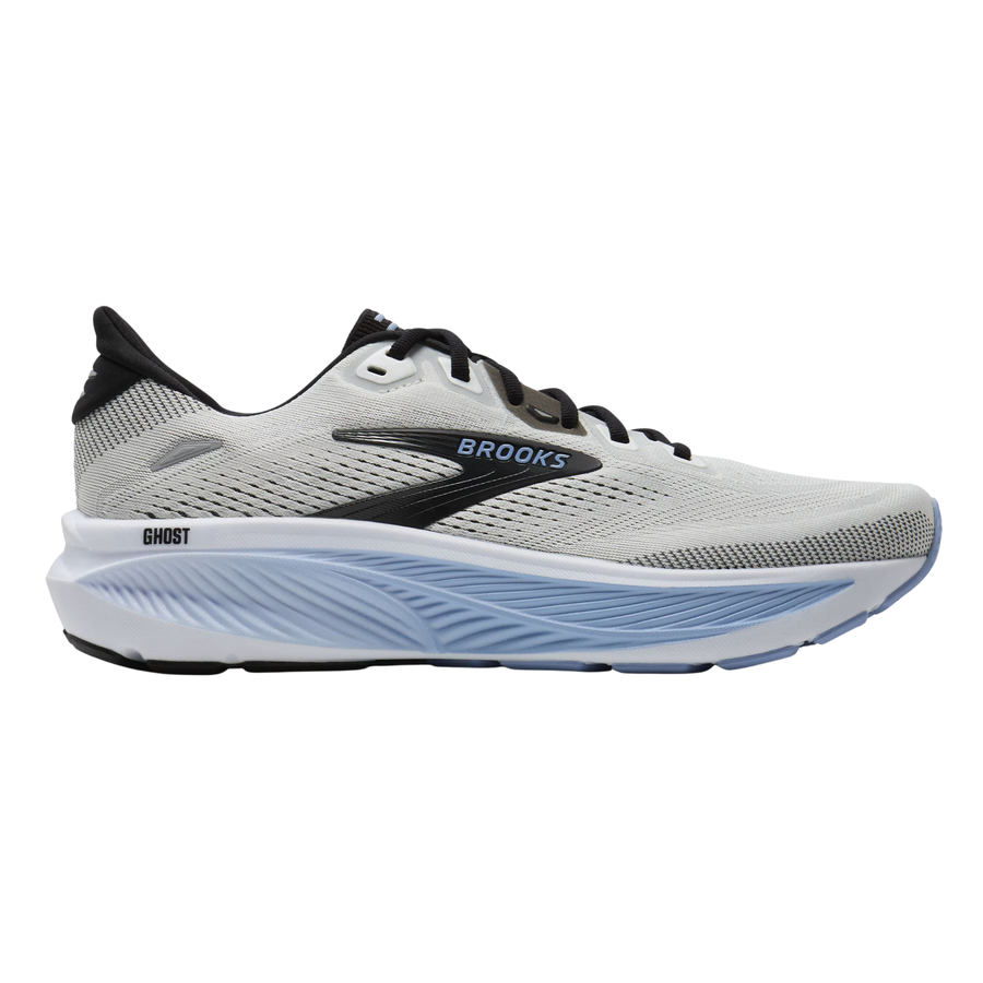 Brooks Mens Ghost 18 - White/Black/Open Air - Neutral