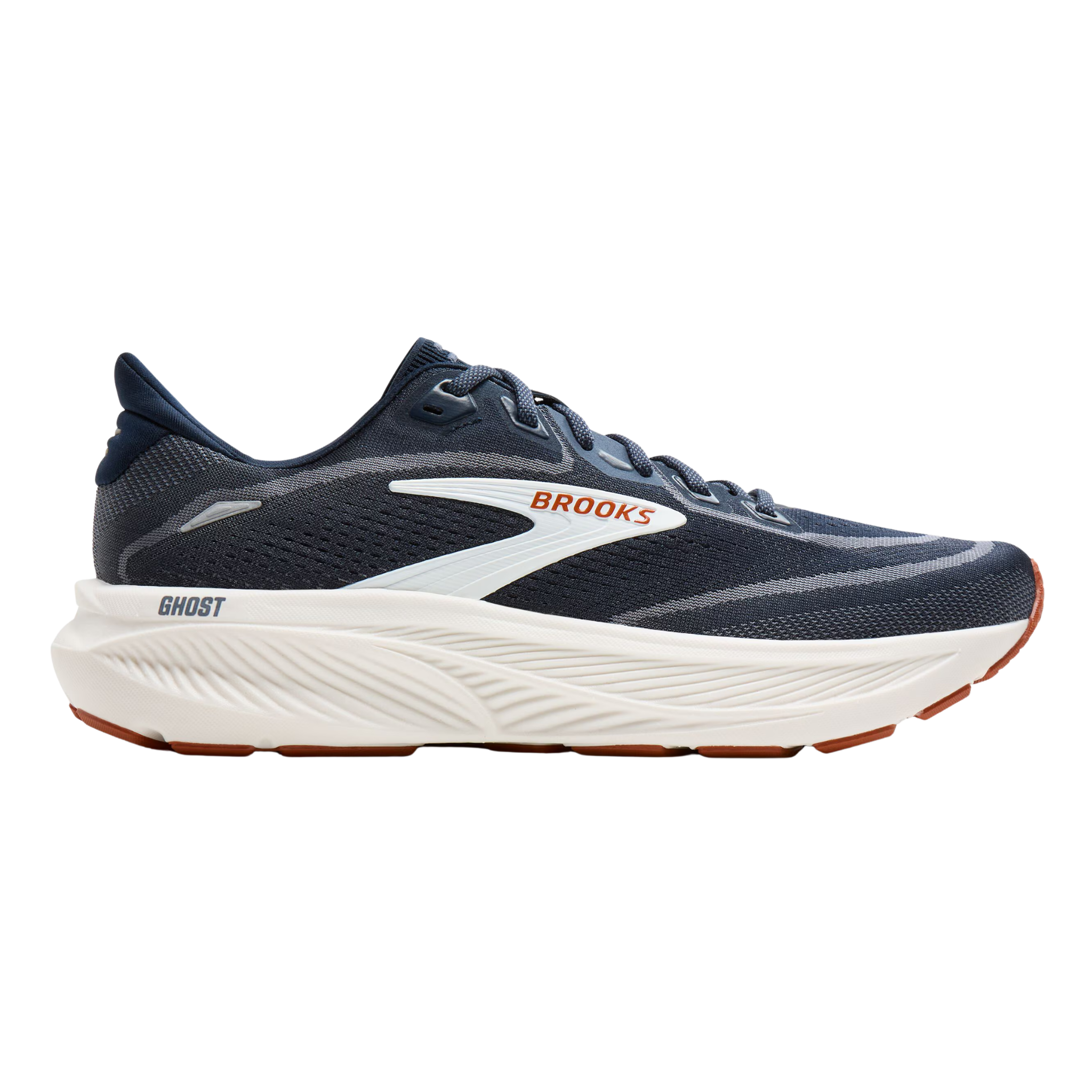 Brooks Mens Ghost 18 - Navy Blazer/Red Earth/Blue - Neutral