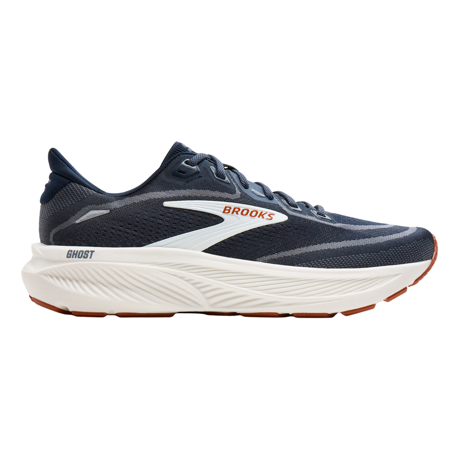 Brooks Mens Ghost 18 - Navy Blazer/Red Earth/Blue - Neutral