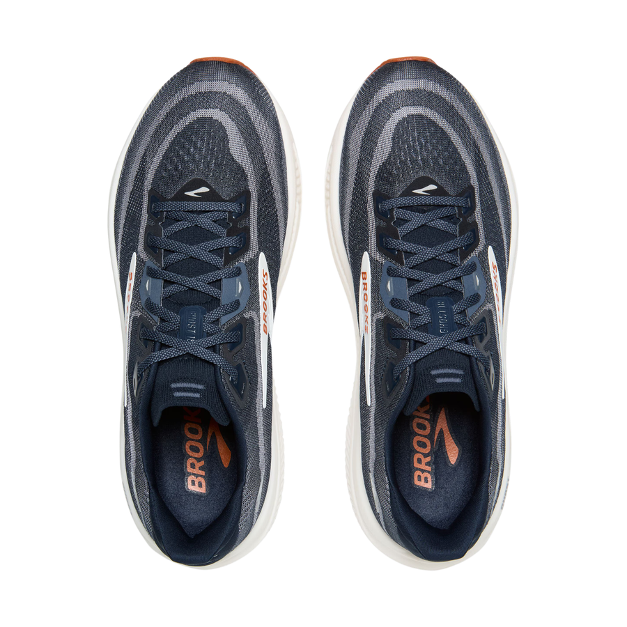 Brooks Mens Ghost 18 - Navy Blazer/Red Earth/Blue - Neutral