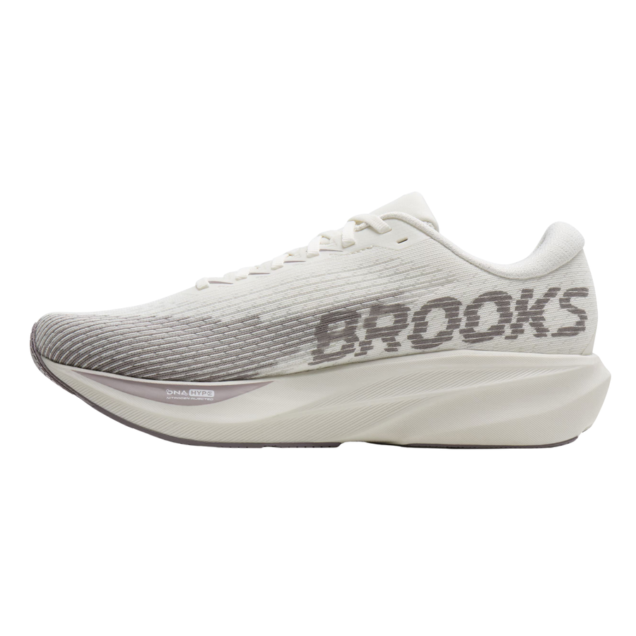 Brooks Mens Ghost Amp - Coconut/Purple Dove/Raisin - Speed