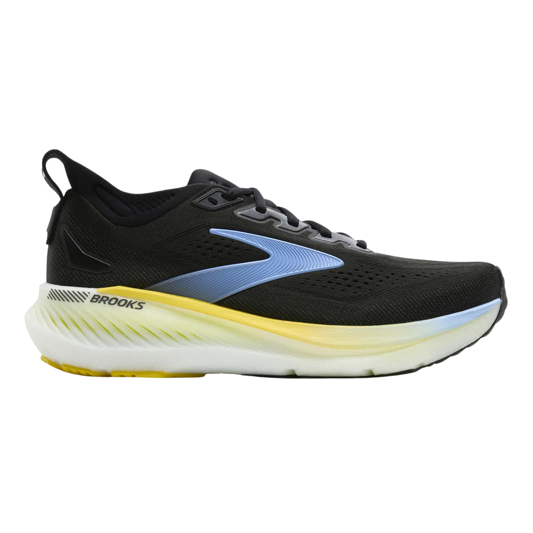 Brooks Mens Glycerin GTS 23 - Black/Cyber Yellow/Nightlife - Stability
