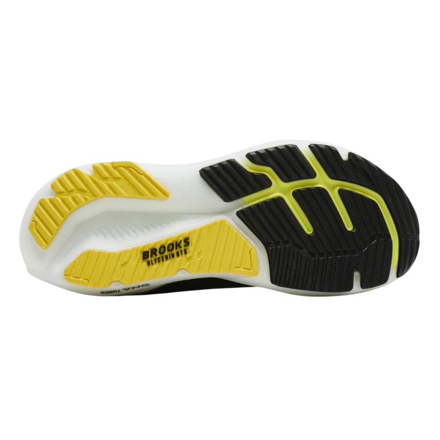 Brooks Mens Glycerin GTS 23 - Black/Cyber Yellow/Nightlife - Stability
