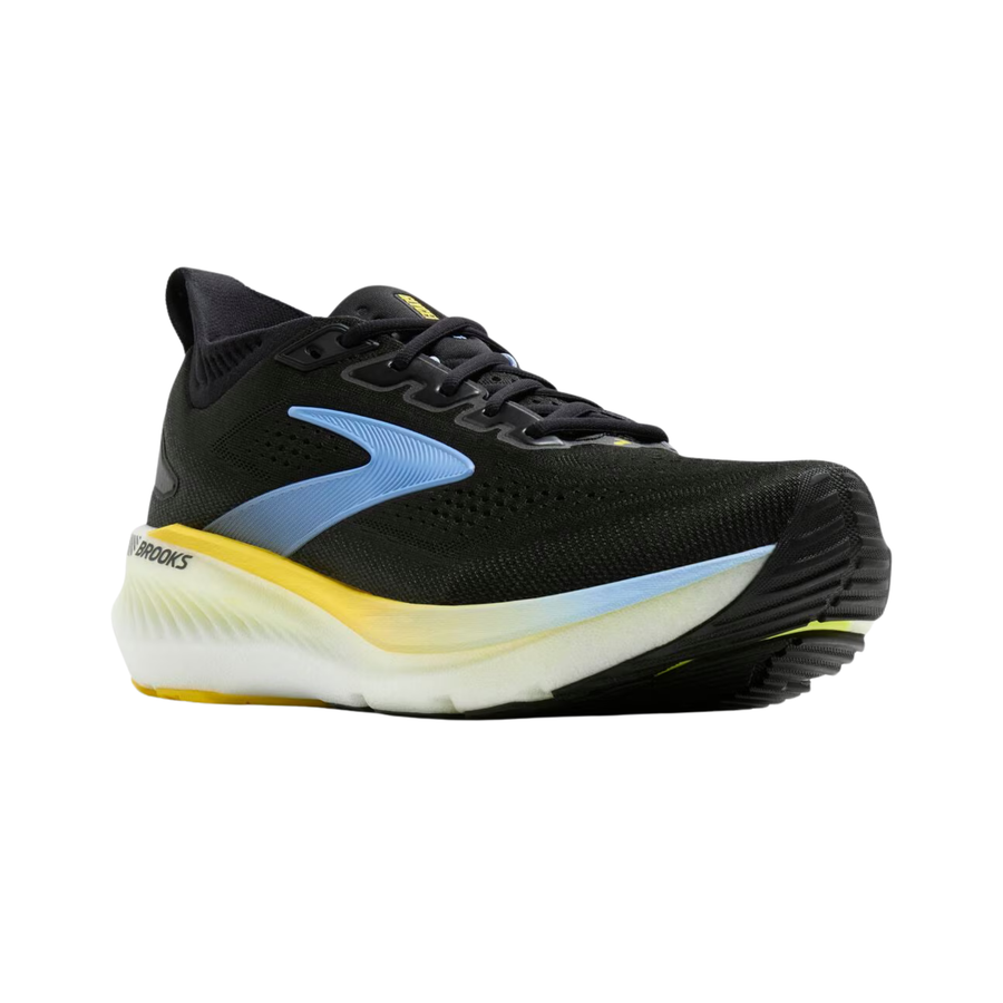 Brooks Mens Glycerin GTS 23 - Black/Cyber Yellow/Nightlife - Stability