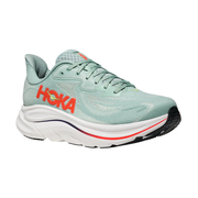 Hoka Mens Clifton 10 - Sage/Neon Flame - Neutral