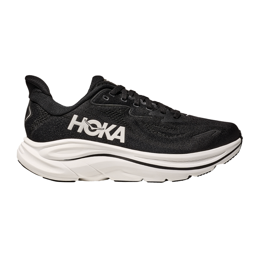 Hoka Womens Clifton 10 - Black/White - Neutral