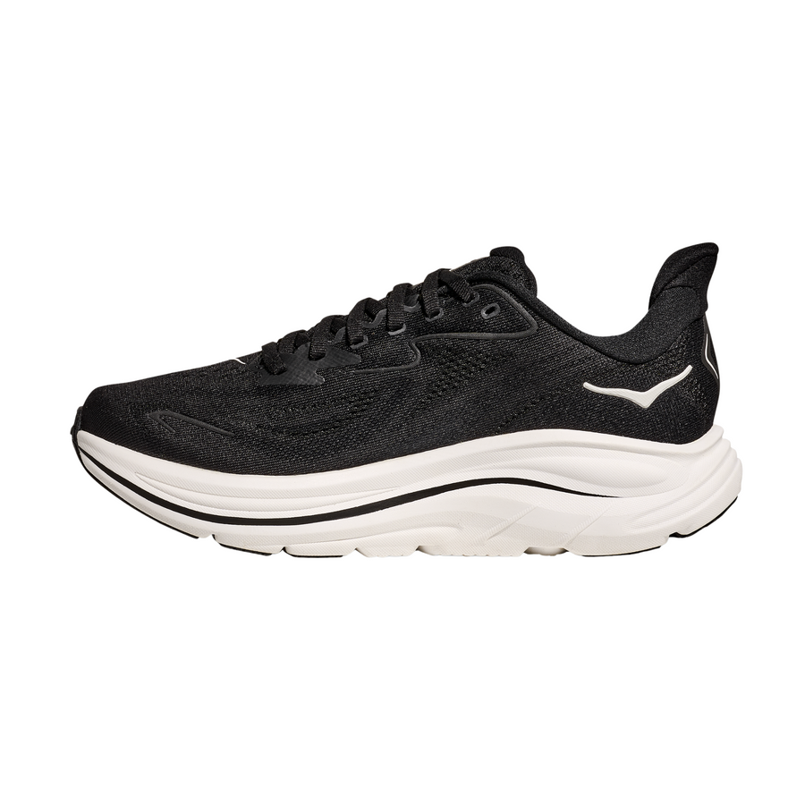 Hoka Womens Clifton 10 - Black/White - Neutral