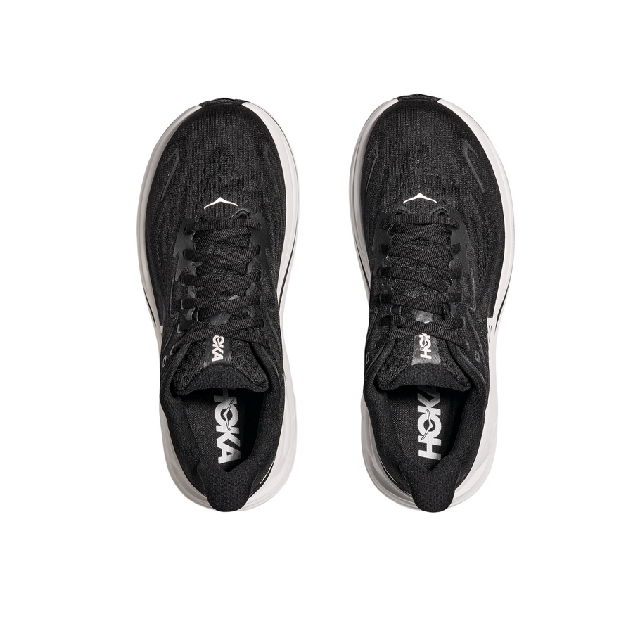Hoka Womens Clifton 10 - Black/White - Neutral