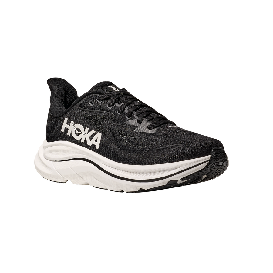 Hoka Womens Clifton 10 - Black/White - Neutral