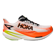 Hoka Mens Mach X 3 - White/Neon Tangerine - Speed
