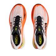 Hoka Mens Mach X 3 - White/Neon Tangerine - Speed