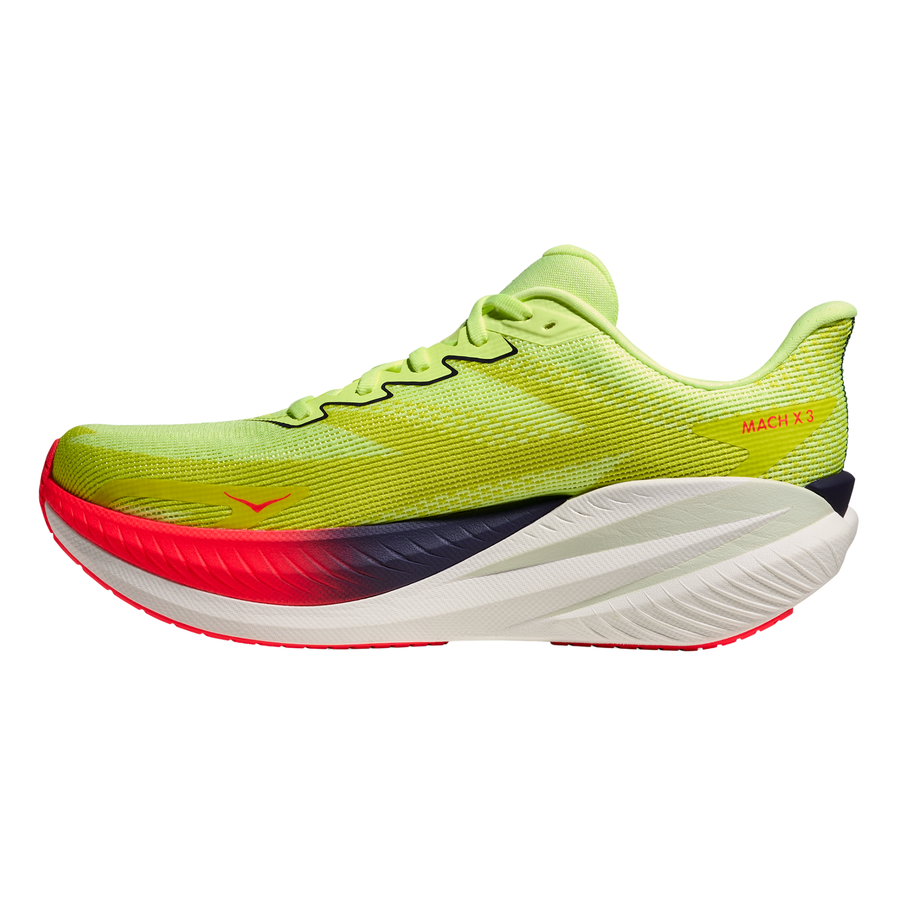 Hoka Womens Mach X 3 - Neon Yuzu/Squid Ink - Speed