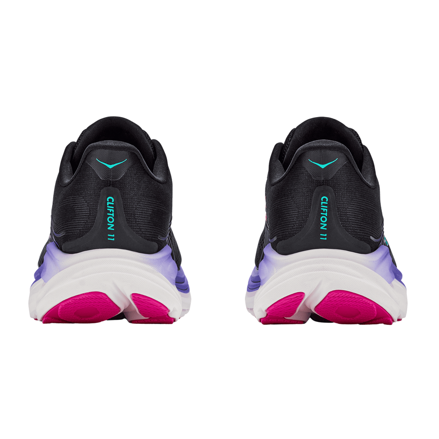 Hoka Womens Clifton 11 - Black/Neon Nebula - Neutral