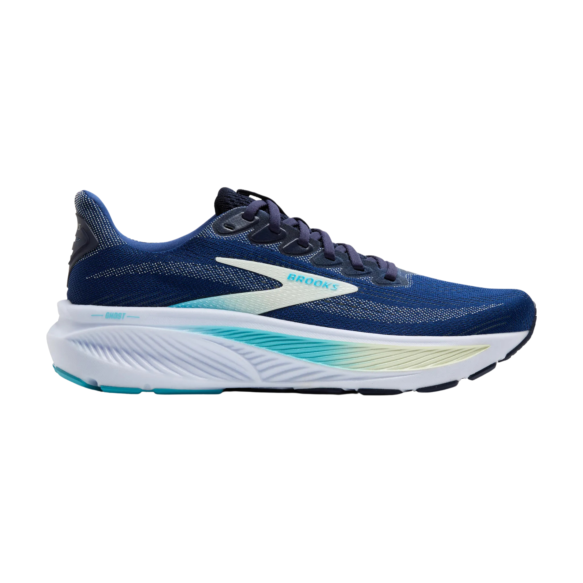 Brooks Womens Ghost 17 - Navy/Green/Turquoise - Neutral