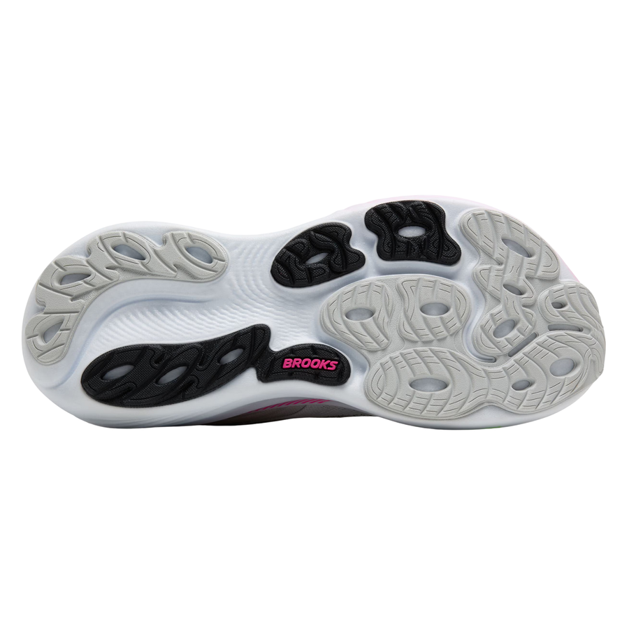 Brooks Womens Adrenaline GTS 25 - Oyster/Pink/Green - Stability