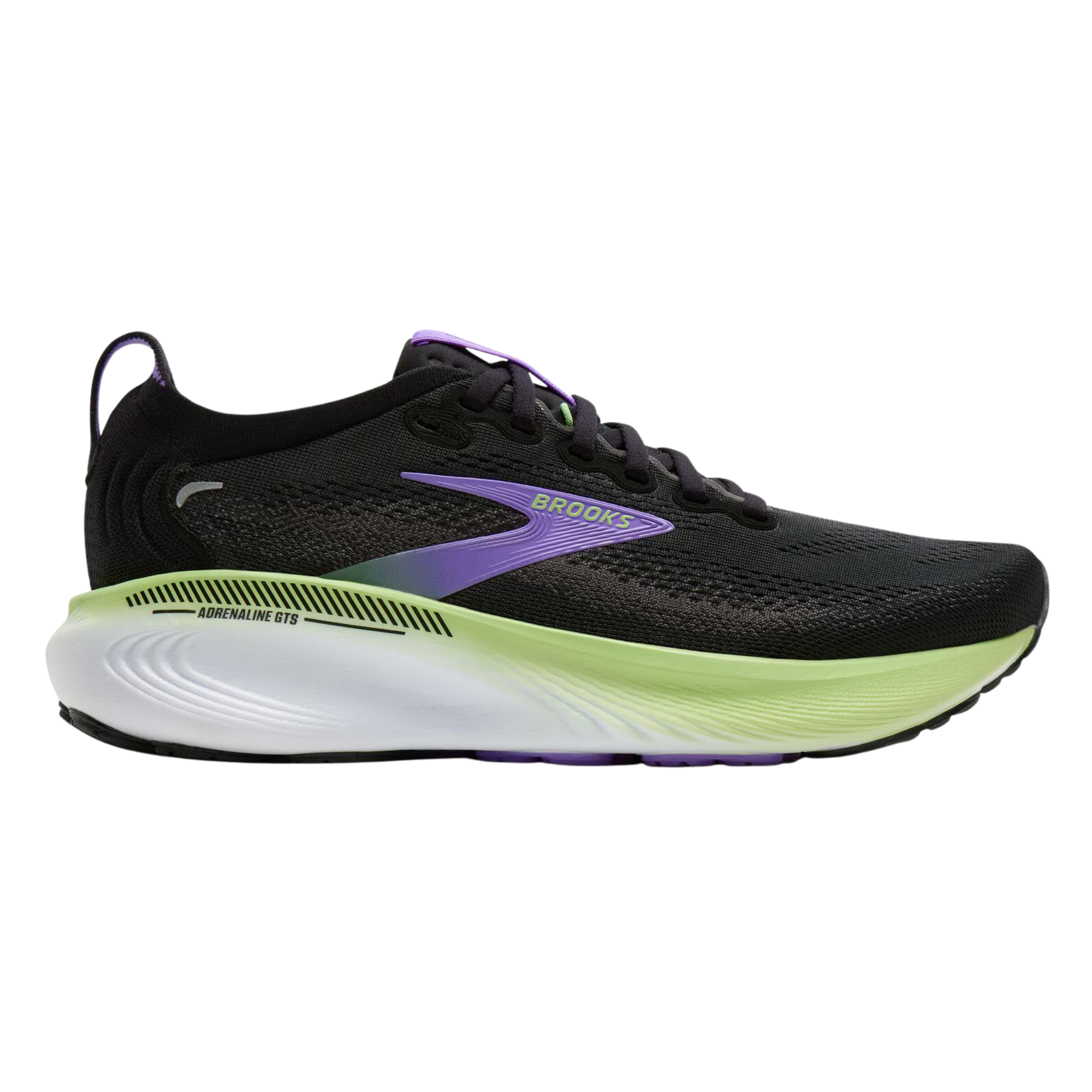 Brooks Womens Adrenaline GTS 25 - Black/Blackened Pearl/Purple - Stability