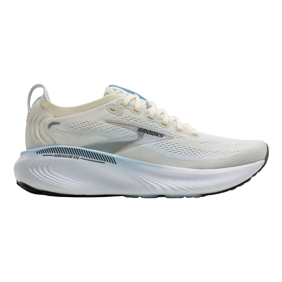Brooks Womens Adrenaline GTS 25 - Star White/Nantucket/Chrome - Stability