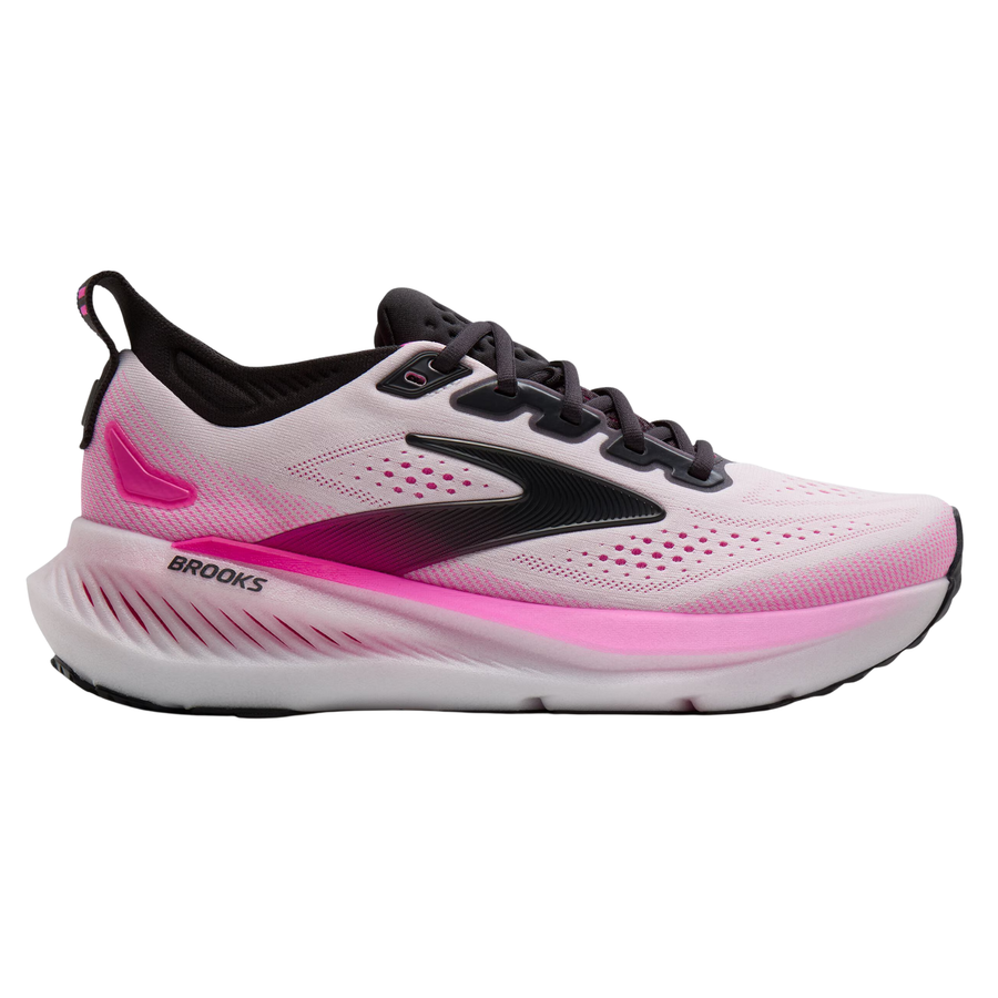 Brooks Womens Glycerin 23 - White/Phantom/Cyber Pink - Neutral