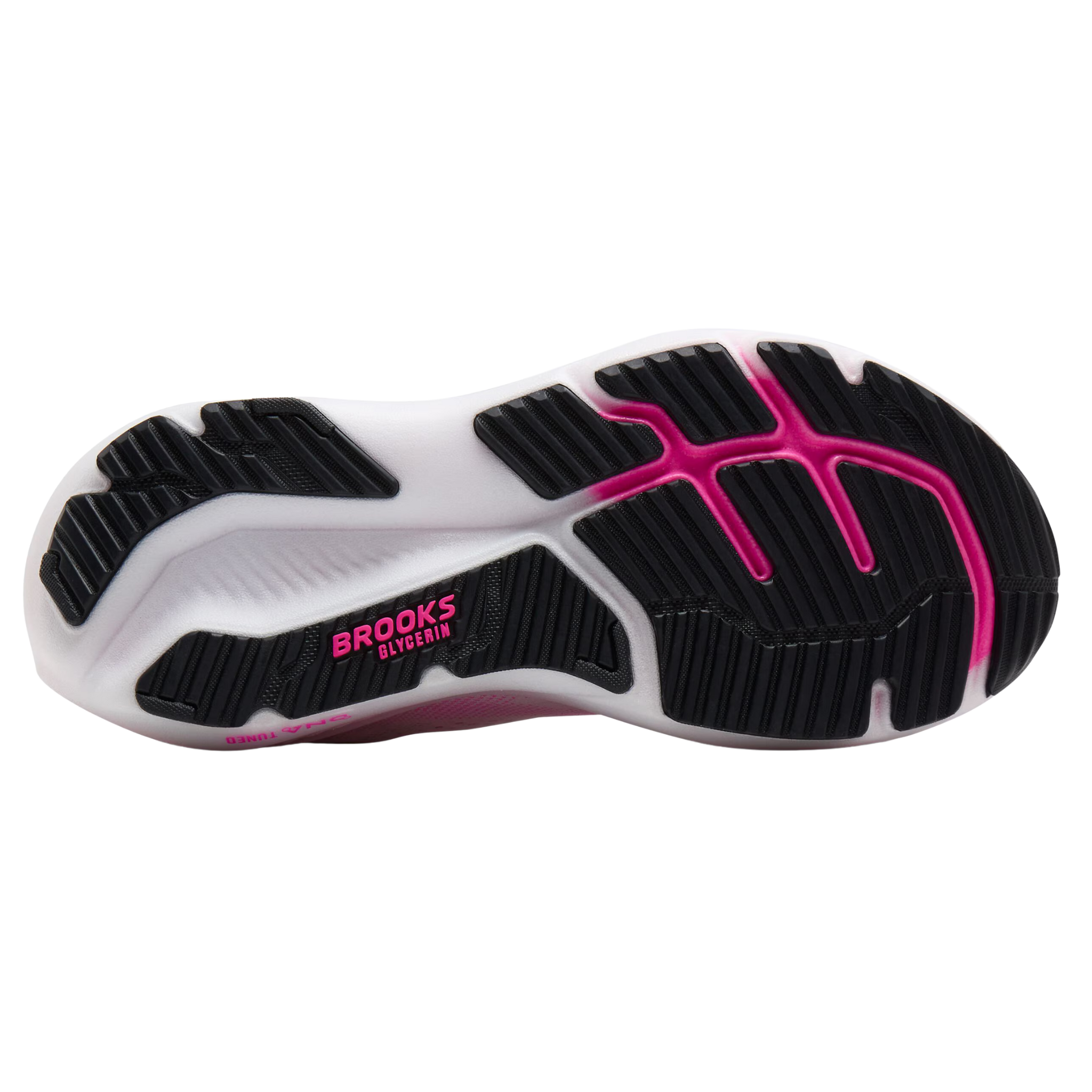 Brooks Womens Glycerin 23 - White/Phantom/Cyber Pink - Neutral