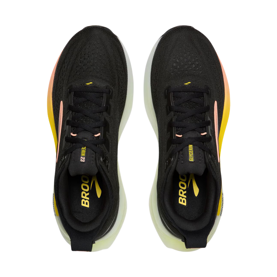 Brooks Womens Glycerin 23 - Black/Peach/Nightlife - Neutral