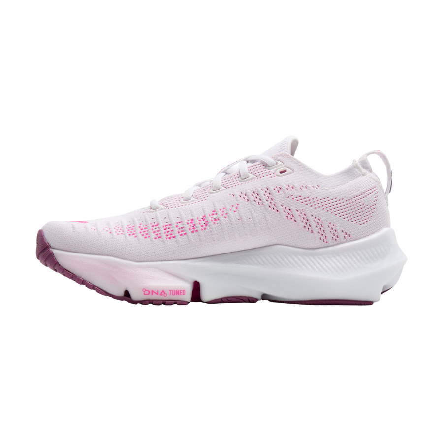Brooks Womens Glycerin Flex - White/Cyber Pink/Argyle - Neutral