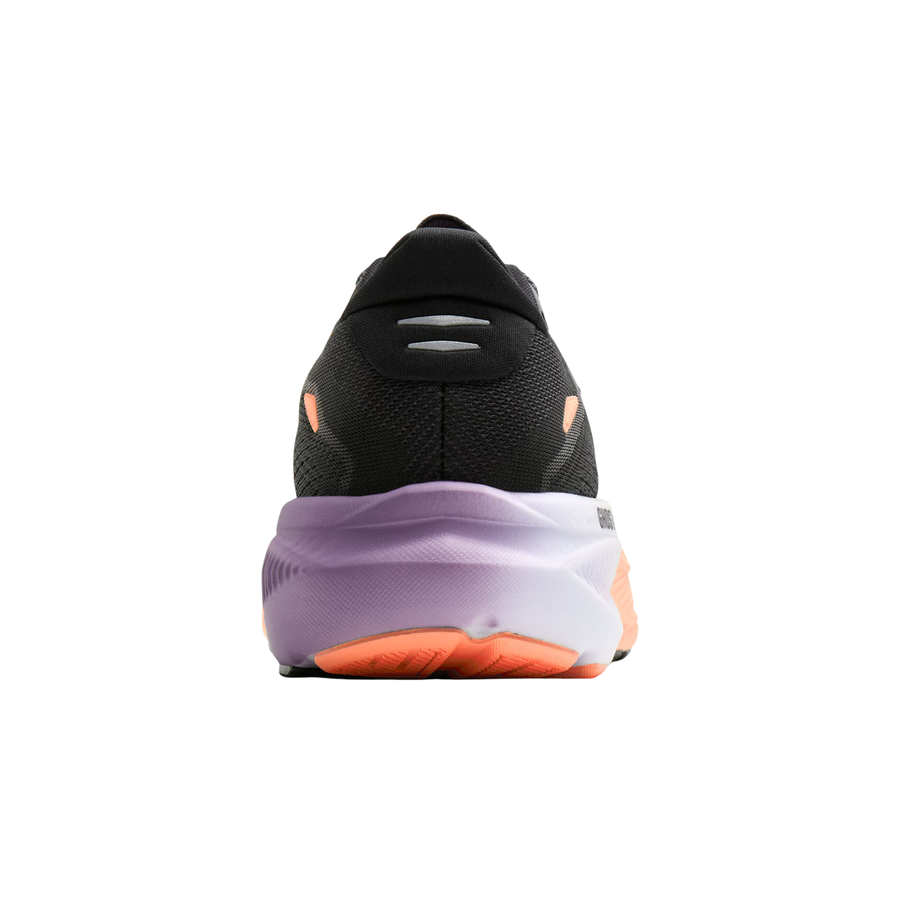 Brooks Womens Ghost 18 - Black/Mulled Grape/Peach - Neutral